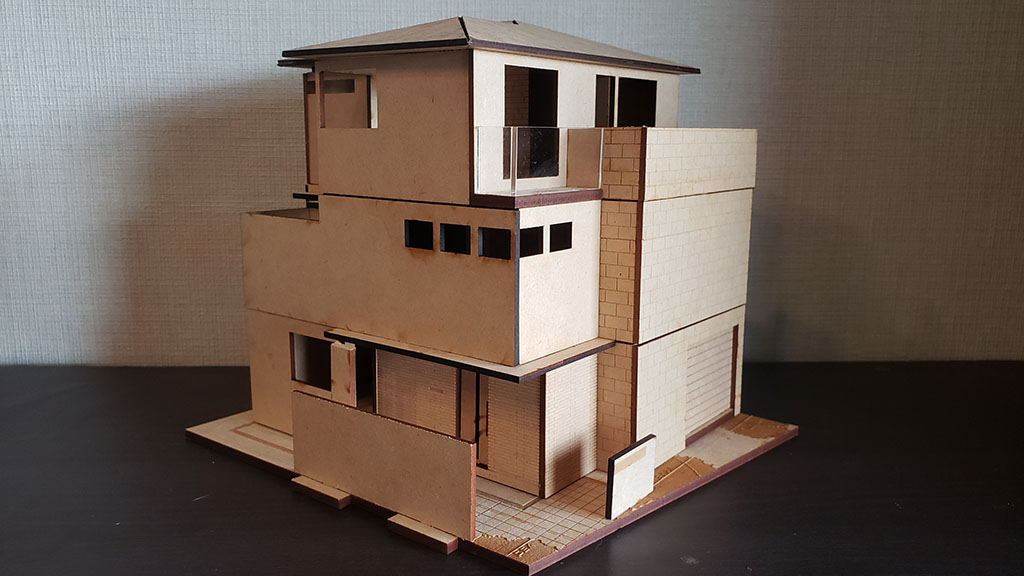 完成した住宅模型